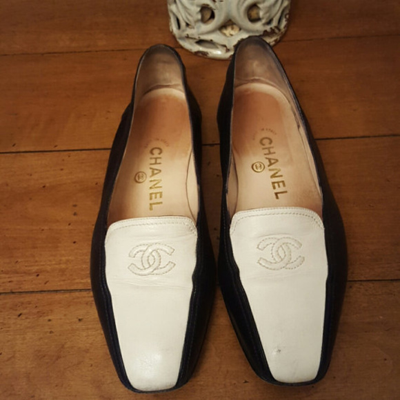 CHANEL Shoes - ISO: VINTAGE CHANEL LEATHER LOAFERS IN SZ 35 - 36 CHANEL Shoes - ISO: VINTAGE CHANEL LEATHER LOAFERS IN SZ 35 - 36